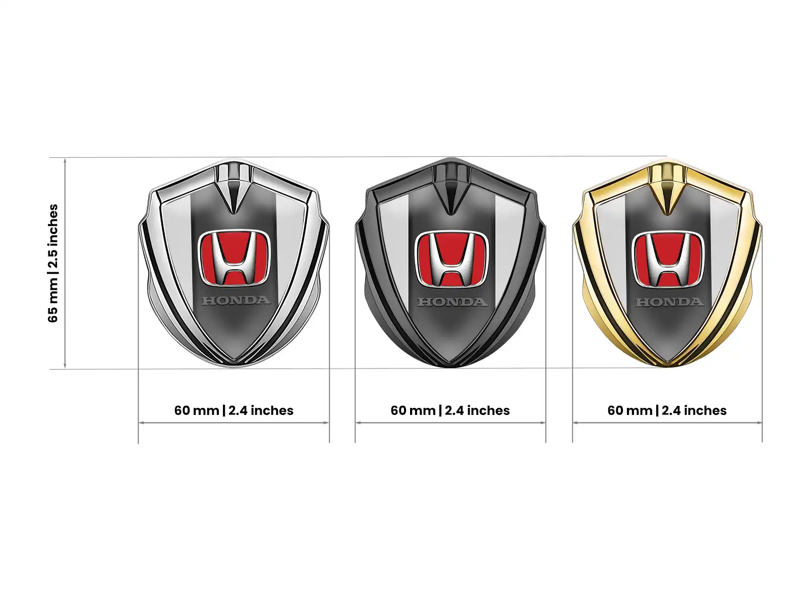 Honda Emblemi Metal Custom Disegno Drift High-End